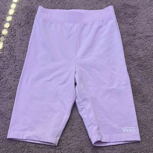 NWOT pink/tan vans biker shorts